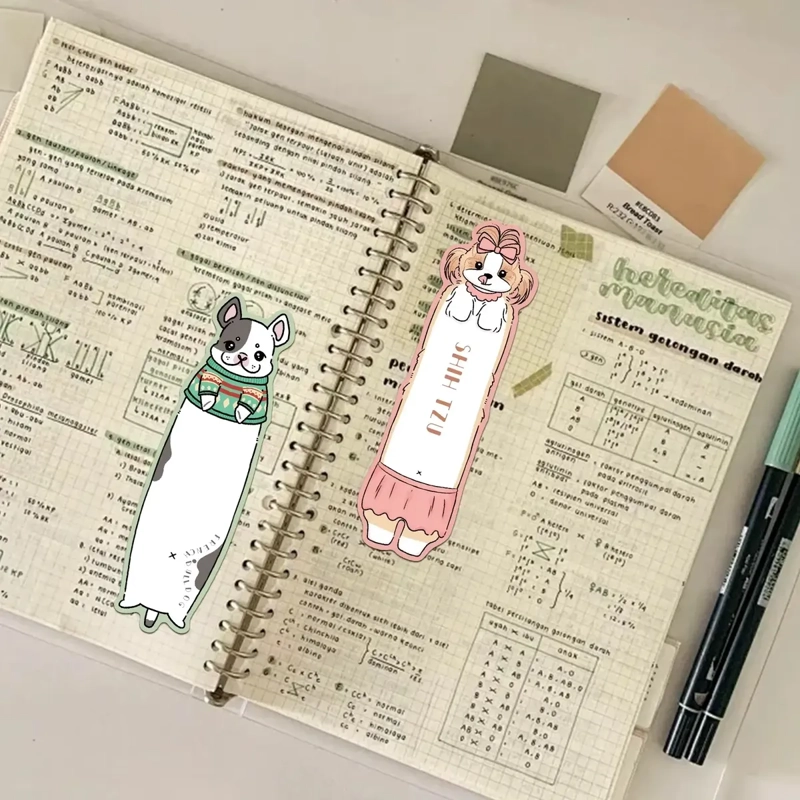 MARCADORES DE PAGINA SET DE 30 CON DISEÑO DE PERRITOS - 4