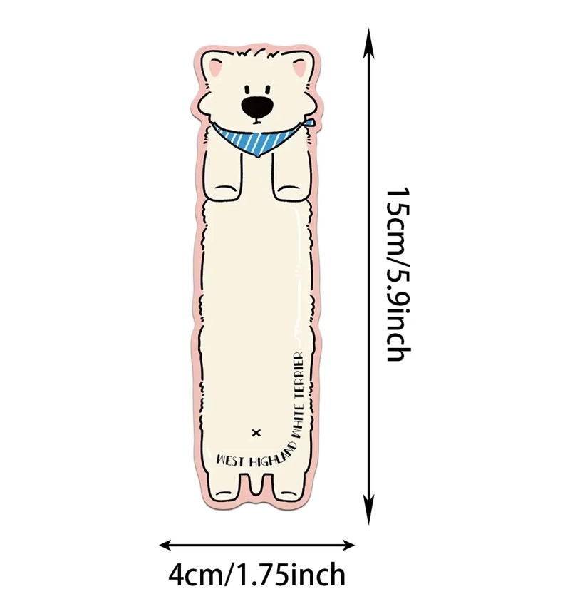 MARCADORES DE PAGINA SET DE 30 CON DISEÑO DE PERRITOS - 6