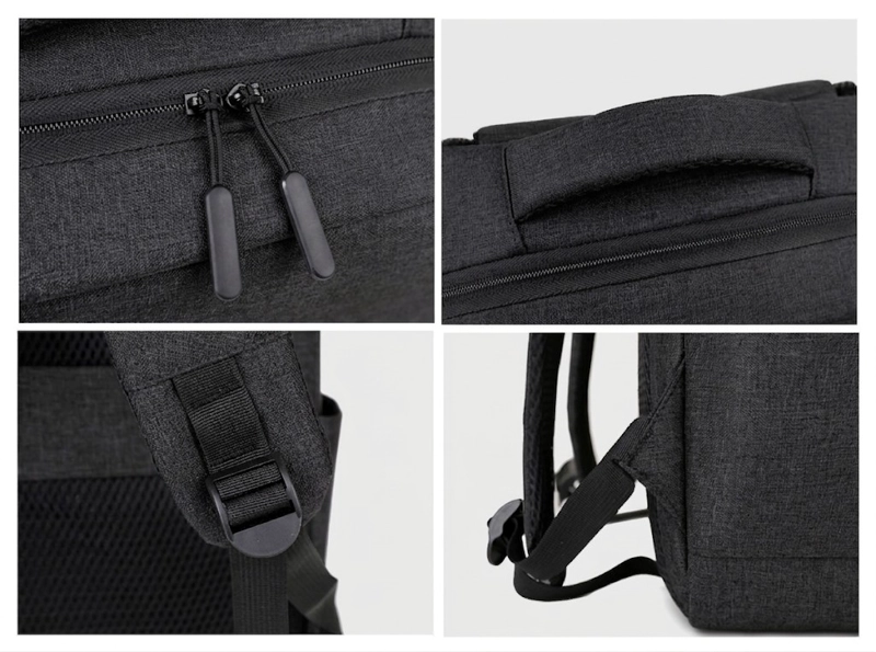 MOCHILA NOTEBOOK IMPERMEABLE PARA PORTATIL CON SALIDA USB - 5