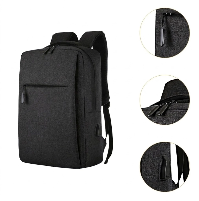 MOCHILA NOTEBOOK IMPERMEABLE PARA PORTATIL CON SALIDA USB - 7