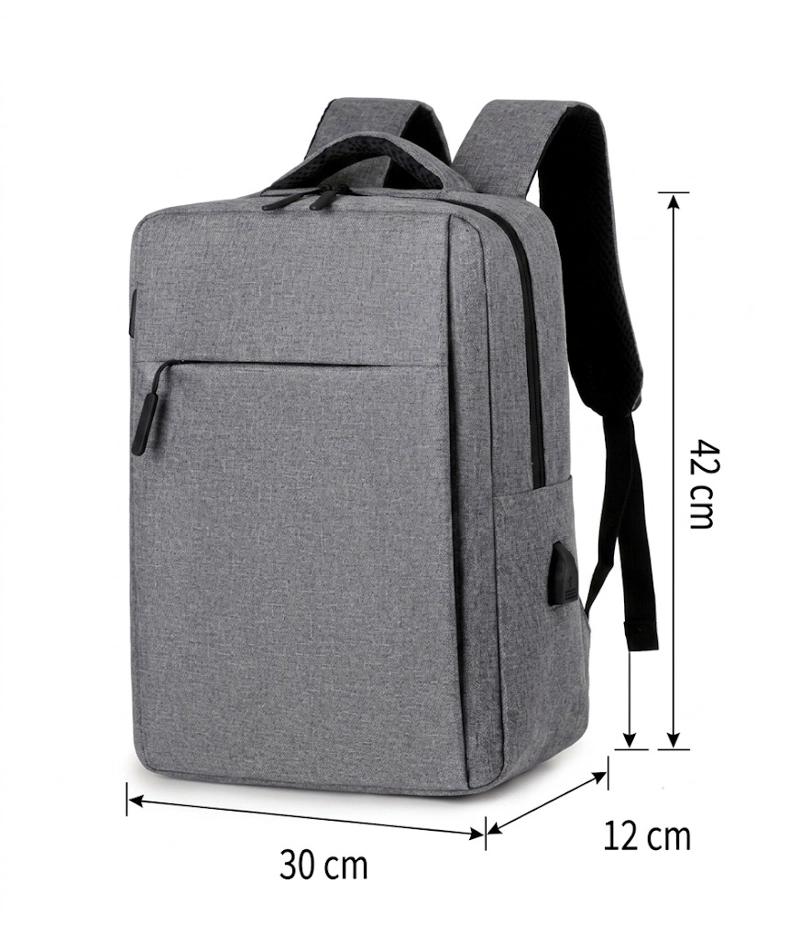 MOCHILA NOTEBOOK IMPERMEABLE PARA PORTATIL CON SALIDA USB - 2