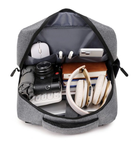 MOCHILA NOTEBOOK IMPERMEABLE PARA PORTATIL CON SALIDA USB - 3