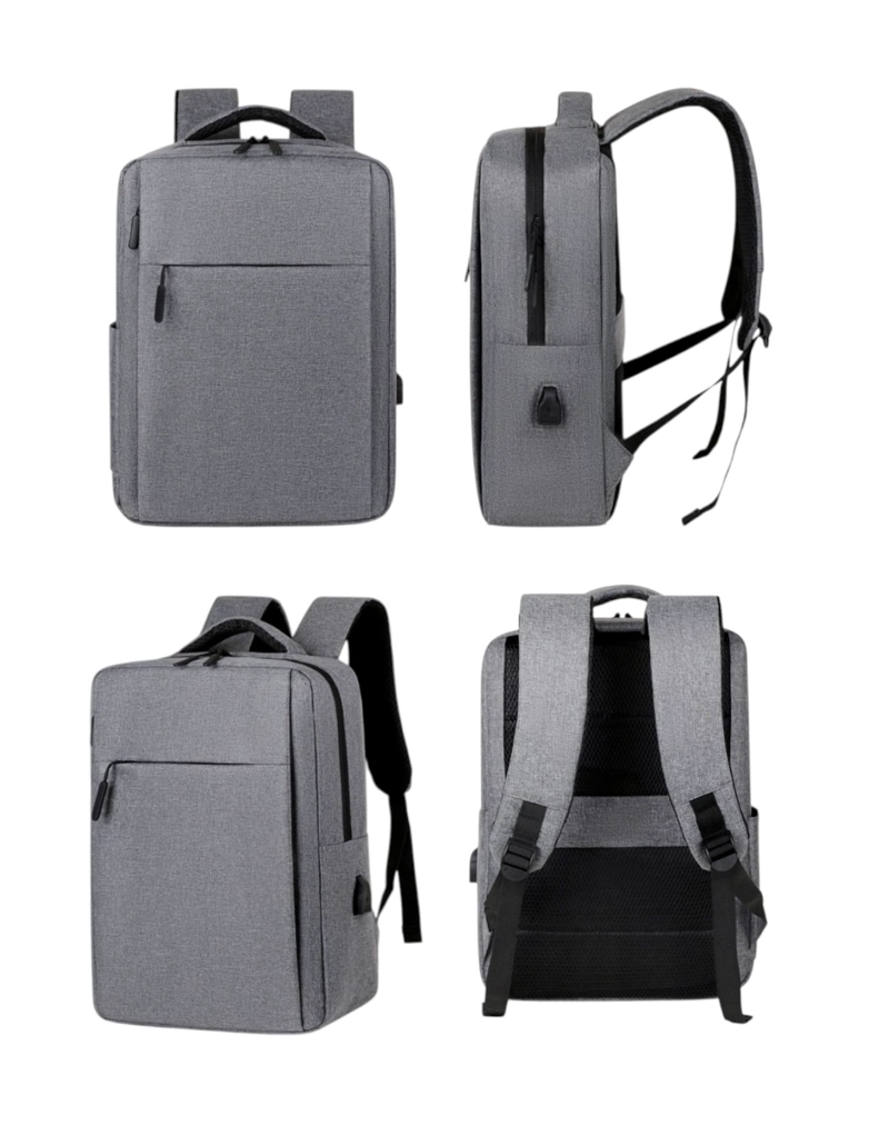 MOCHILA NOTEBOOK IMPERMEABLE PARA PORTATIL CON SALIDA USB - 6