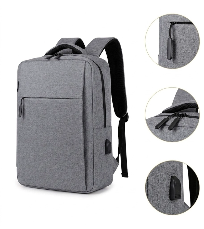 MOCHILA NOTEBOOK IMPERMEABLE PARA PORTATIL CON SALIDA USB - 7