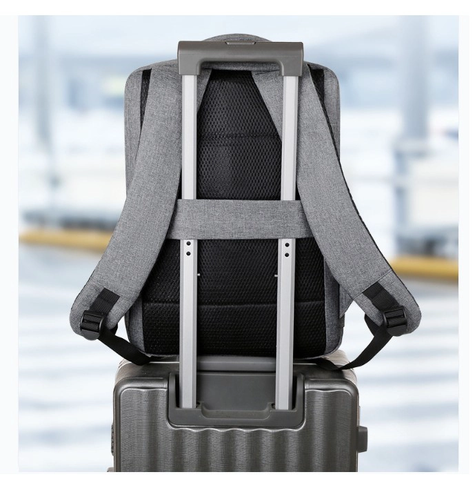 MOCHILA NOTEBOOK IMPERMEABLE PARA PORTATIL CON SALIDA USB - 8