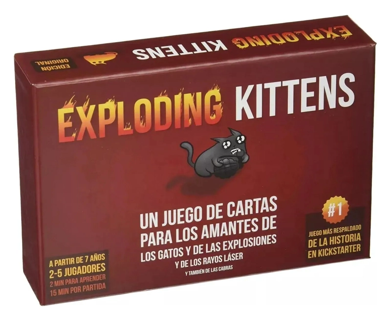 JUEGO DE CARTAS EXPLODING KITTENS IDIOMA ESPAÑOL - 1