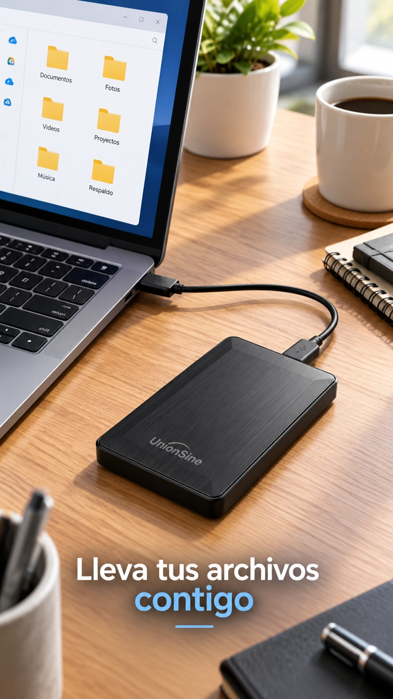 DISCO DURO EXTERNO UNIONSINE 250GB HDD USB 3.0 CABLE INCLUIDO - 10
