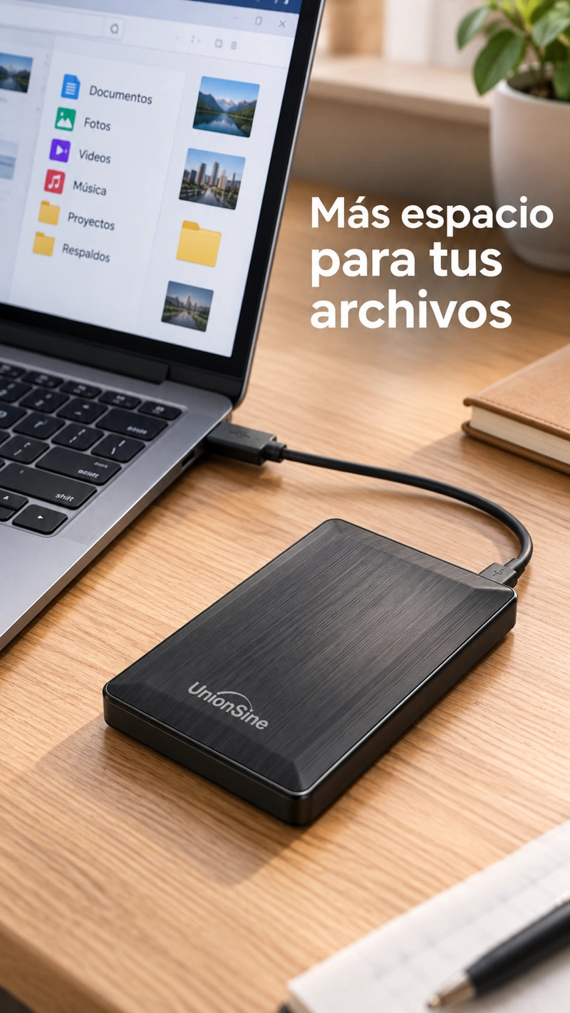 DISCO DURO EXTERNO UNIONSINE 250GB HDD USB 3.0 CABLE INCLUIDO - 3