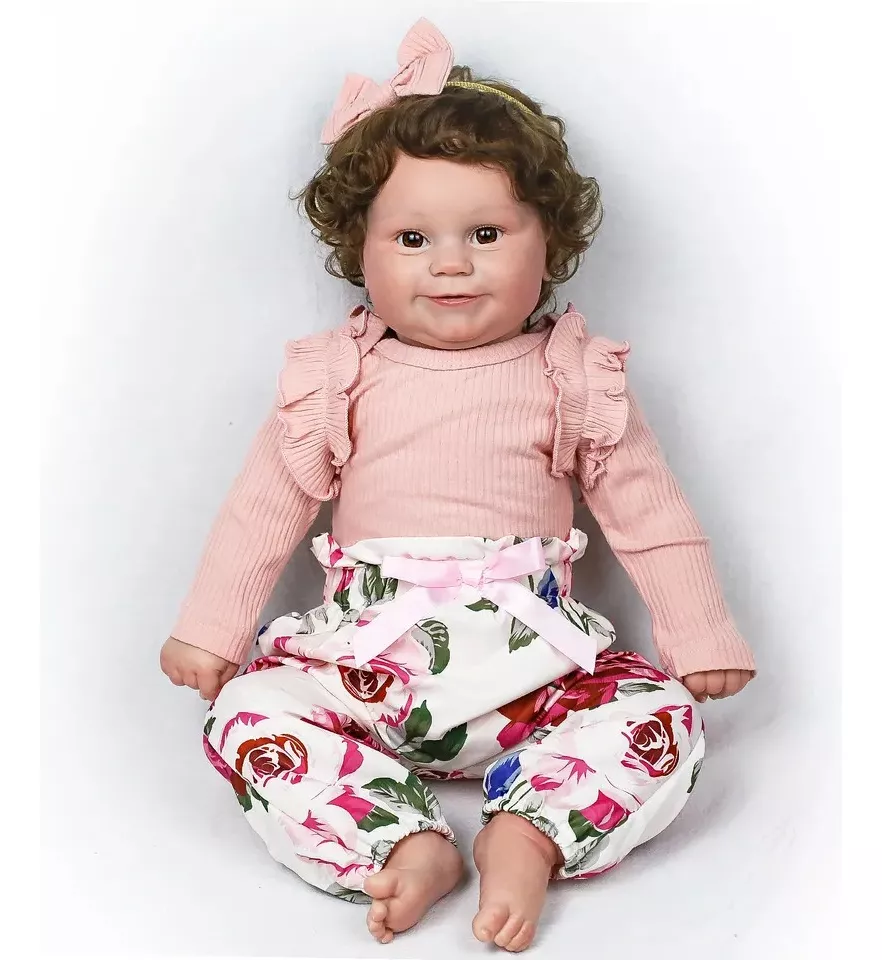MUÑECA BEBÉ REBORN REALISTA DE SILICONA Y ALGODÓN - 1