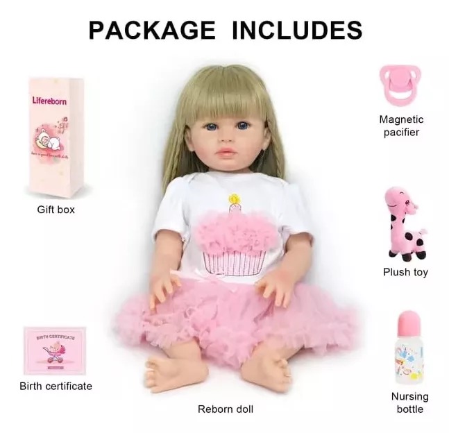 MUÑECA BEBÉ REBORN REALISTA DE SILICONA - 3