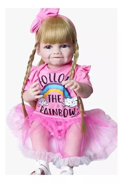 MUÑECA BEBÉ REBORN REALISTA CUERPO DE SILICONA - 1