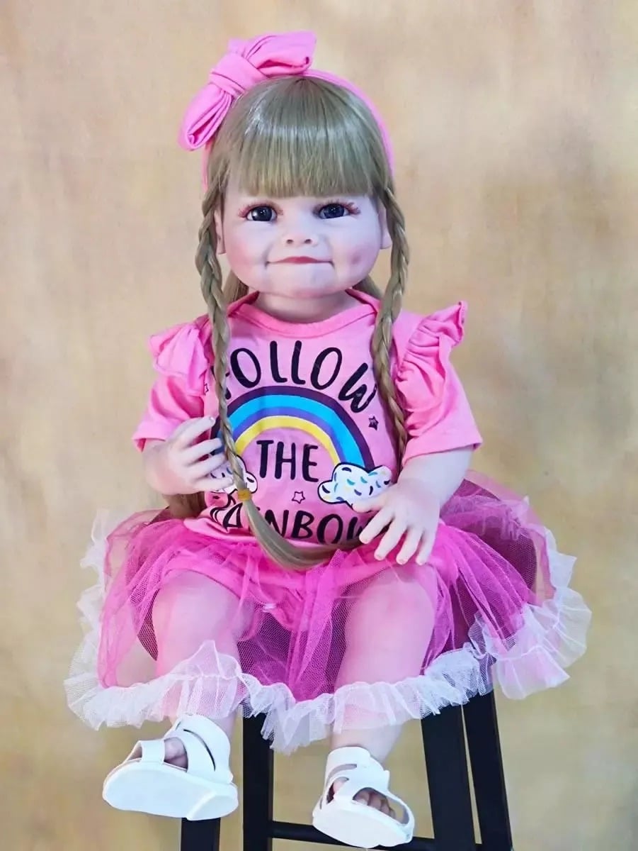 MUÑECA BEBÉ REBORN REALISTA CUERPO DE SILICONA - 5