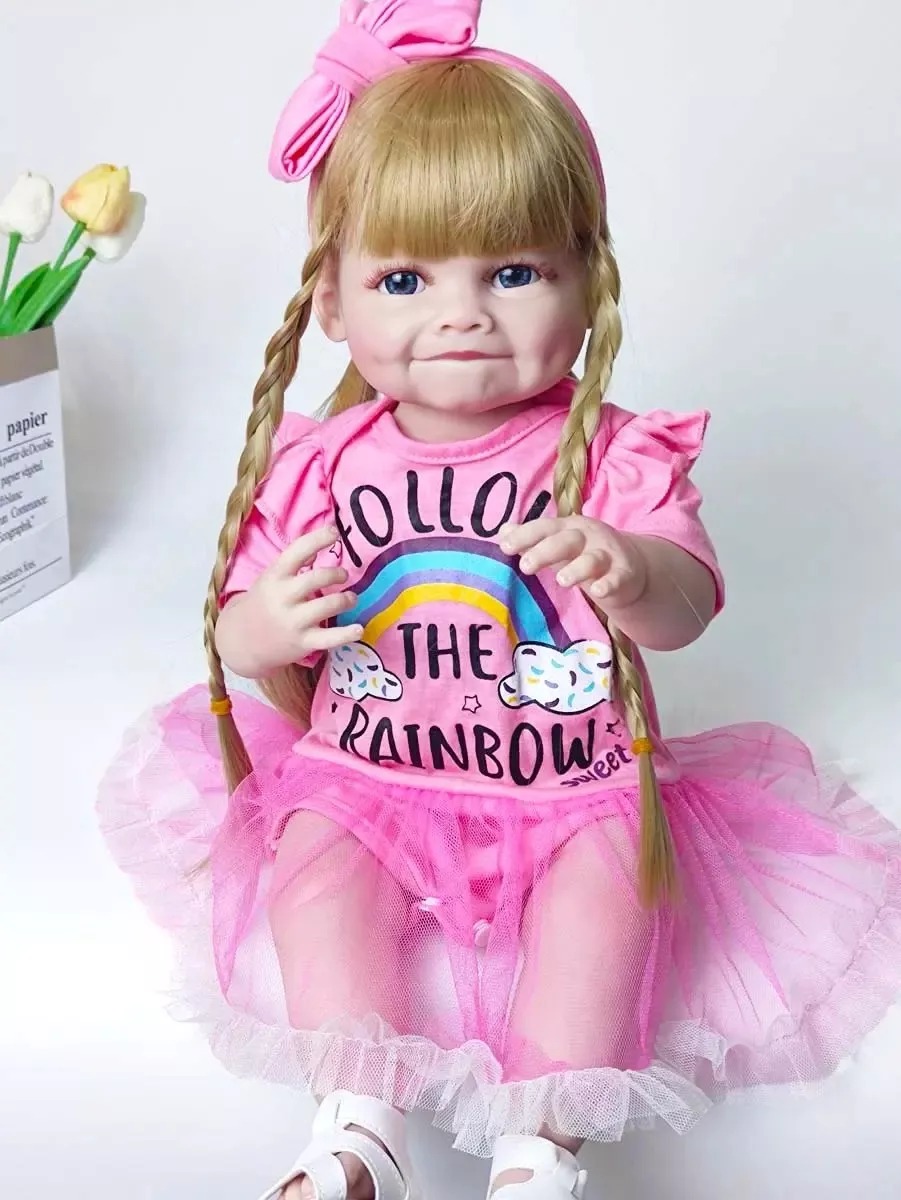 MUÑECA BEBÉ REBORN REALISTA CUERPO DE SILICONA - 7