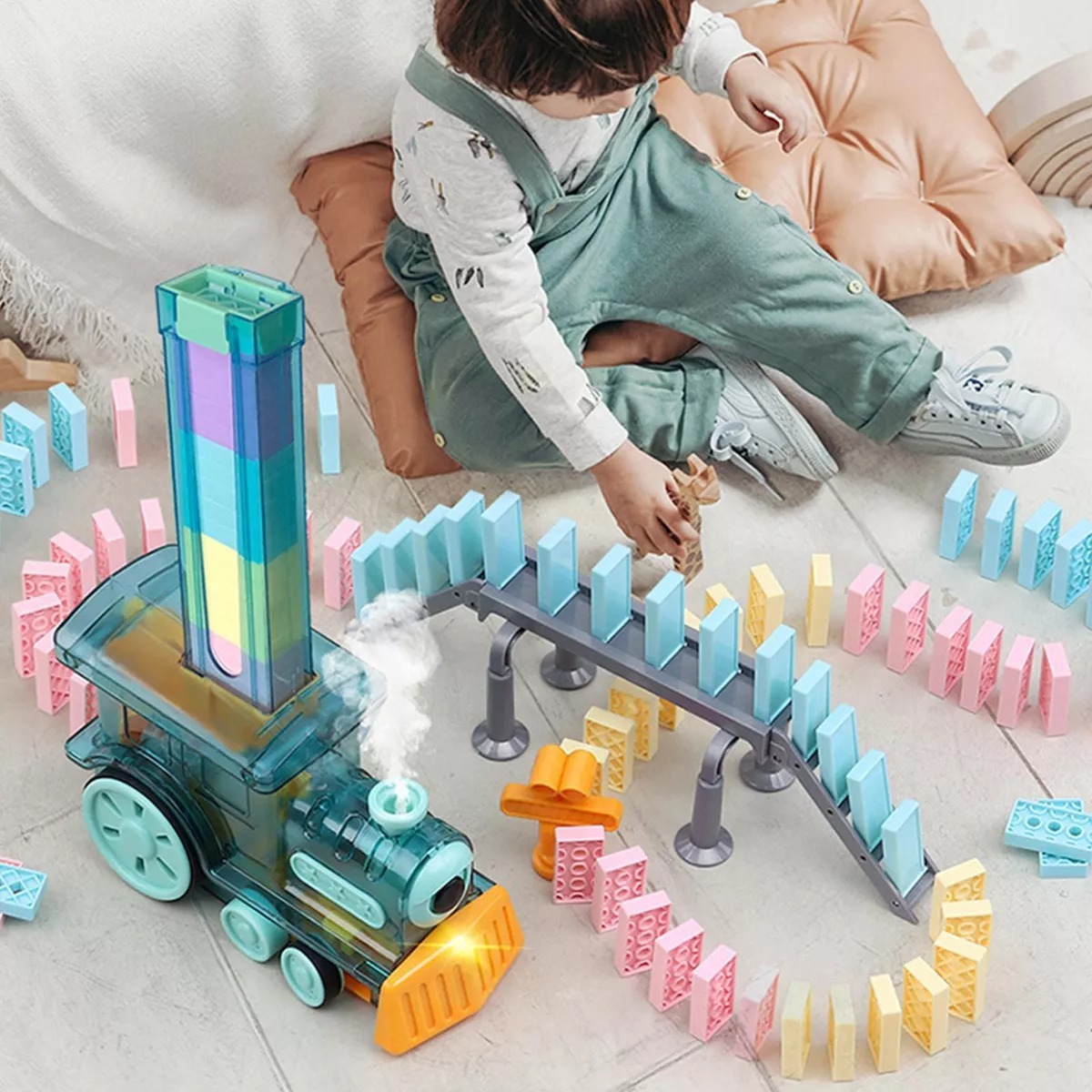 JUGUETE TRENCITO DOMINO DIDÁCTICO PARA BEBES - 2