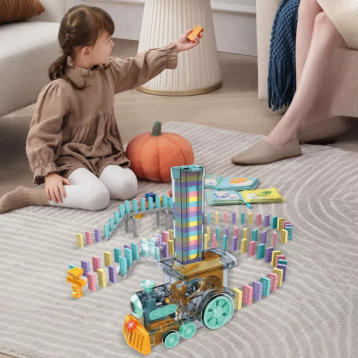 JUGUETE TRENCITO DOMINO DIDÁCTICO PARA BEBES - 3