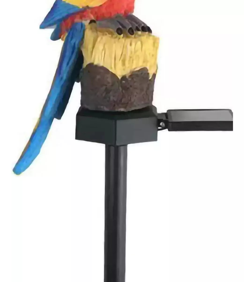 LUZ SOLAR CON FORMA DE LORO, ESTACA DE JARDÍN, IMPERMEABLE - 2