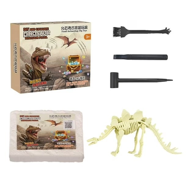 JURÁSICO ANIMAL DINOSAURIO ESQUELETO FÓSIL SET DE 6 PCS - 1