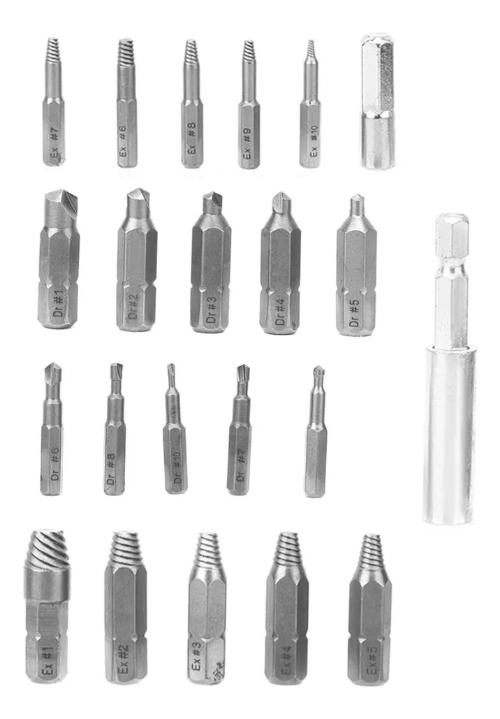 EXTRACTOR DE TORNILLOS DE EXTRACCIÓN 22 PIEZAS - 5