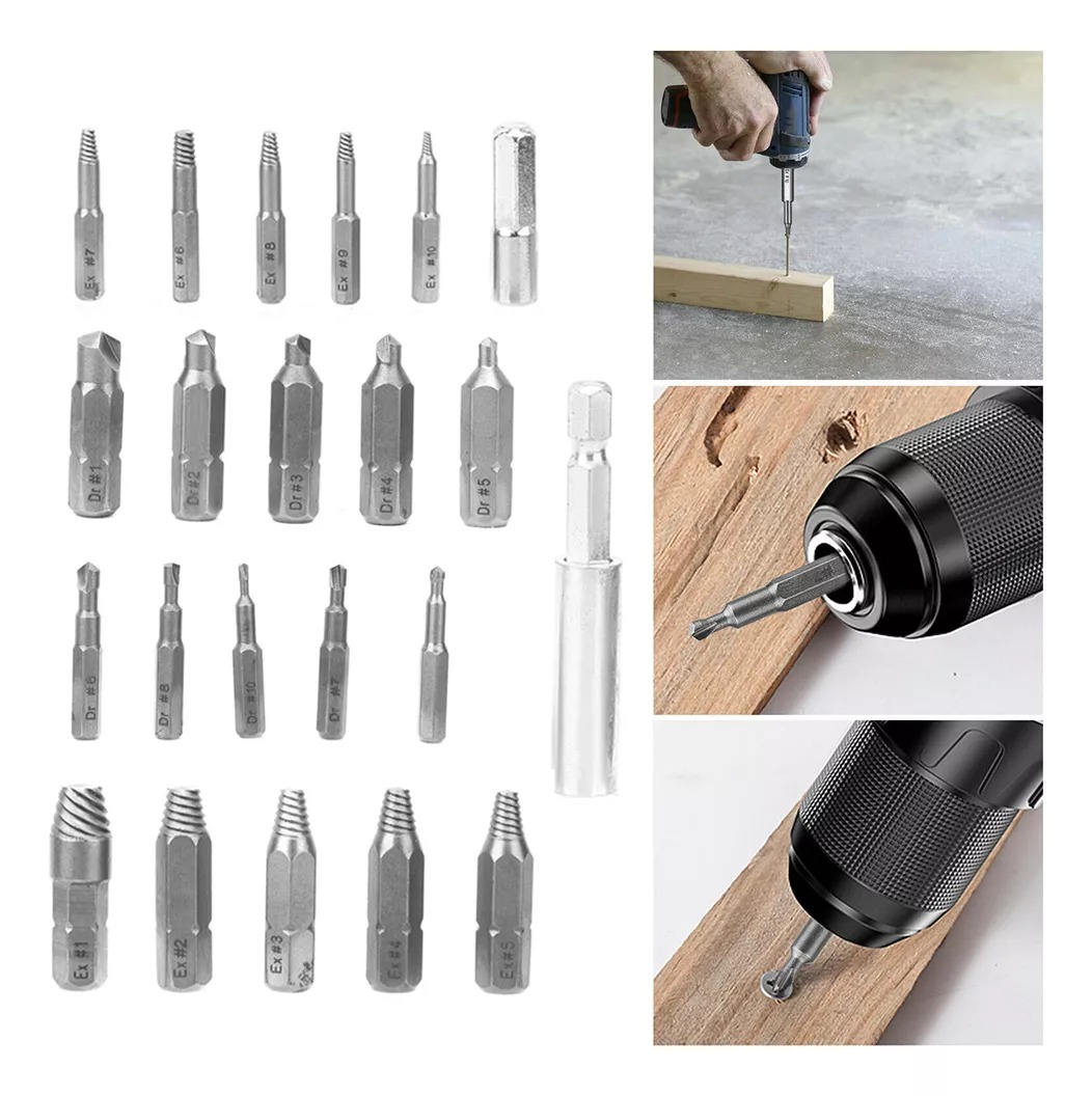 EXTRACTOR DE TORNILLOS DE EXTRACCIÓN 22 PIEZAS - 7