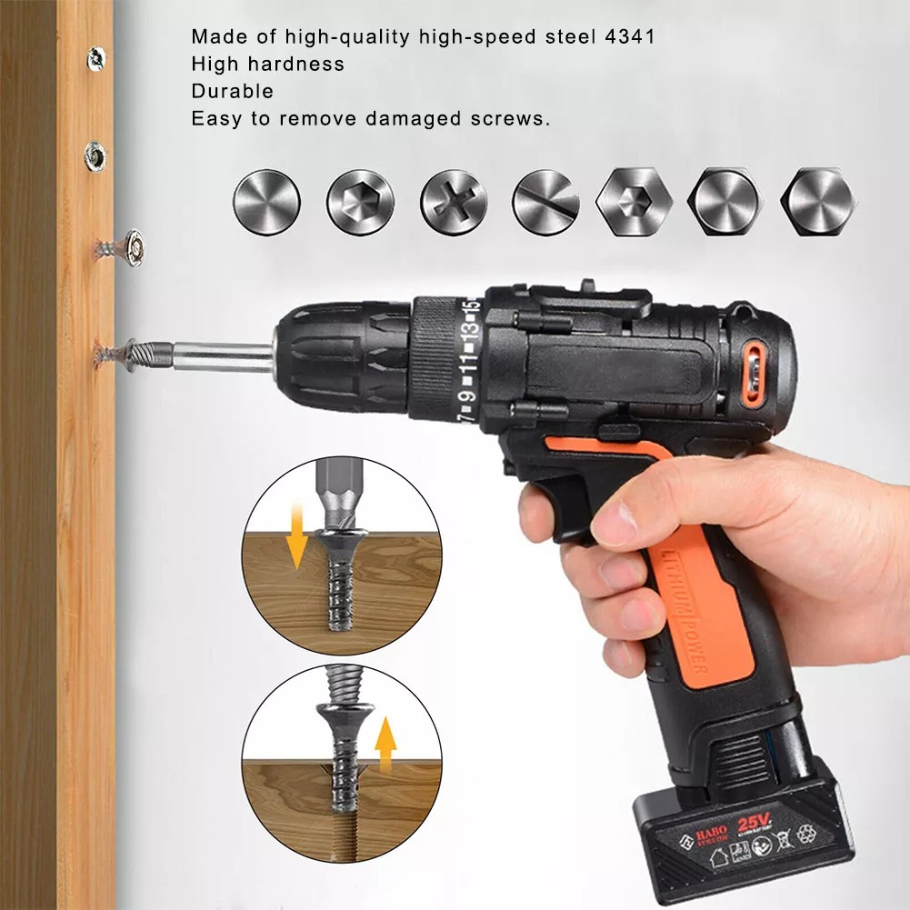 EXTRACTOR DE TORNILLOS DE EXTRACCIÓN 22 PIEZAS - 10
