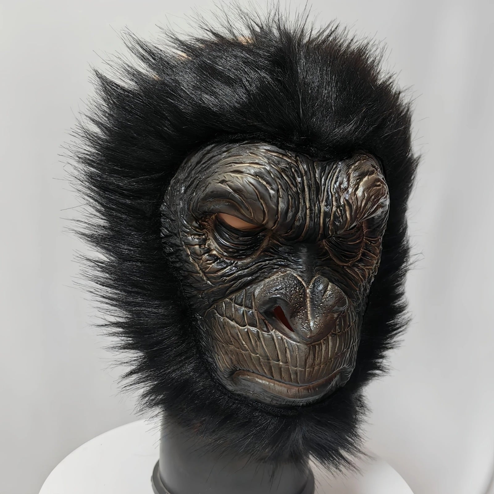 MASCARA COSPLAY HALLOWEEN REALISTA GORILA MONO - 4