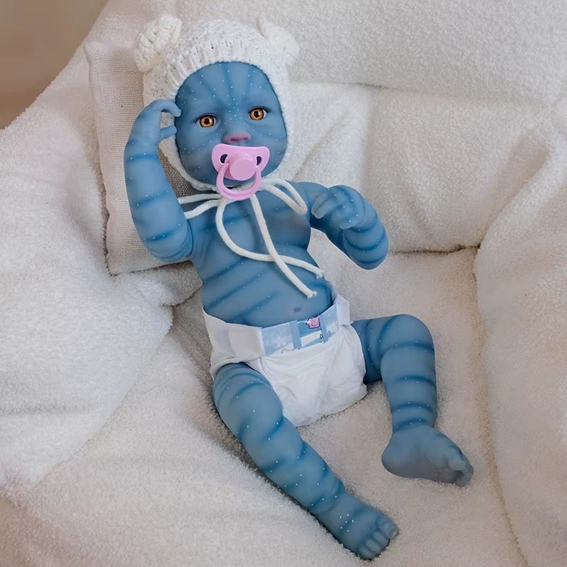 MUÑECA REBORN DE 50 CM, TONO DE PIEL AVATAR, NIÑA - 2