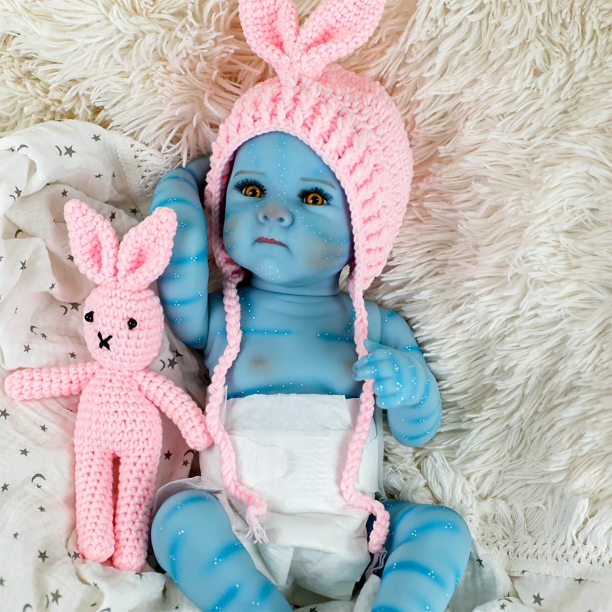 MUÑECA REBORN DE 50 CM, TONO DE PIEL AVATAR, NIÑA - 2
