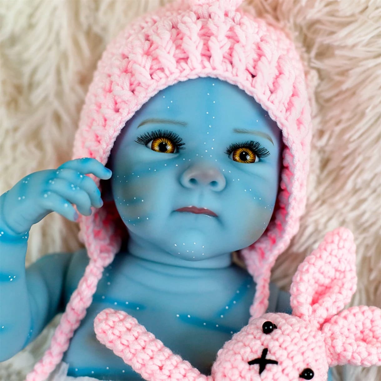 MUÑECA REBORN DE 50 CM, TONO DE PIEL AVATAR, NIÑA - 3