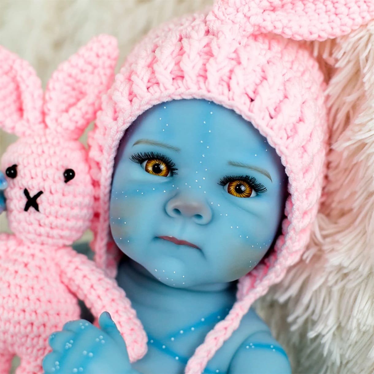 MUÑECA REBORN DE 50 CM, TONO DE PIEL AVATAR, NIÑA - 4
