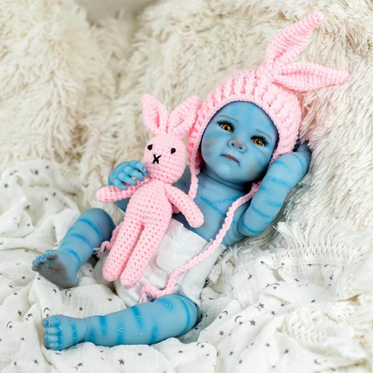 MUÑECA REBORN DE 50 CM, TONO DE PIEL AVATAR, NIÑA - 5