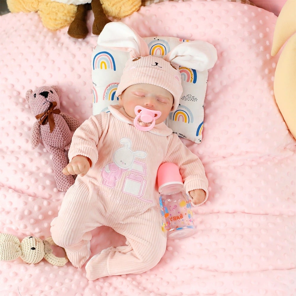 MUÑECA RESBORN CUERPO ENTERO SILICONA 48 CM LARGO - 1