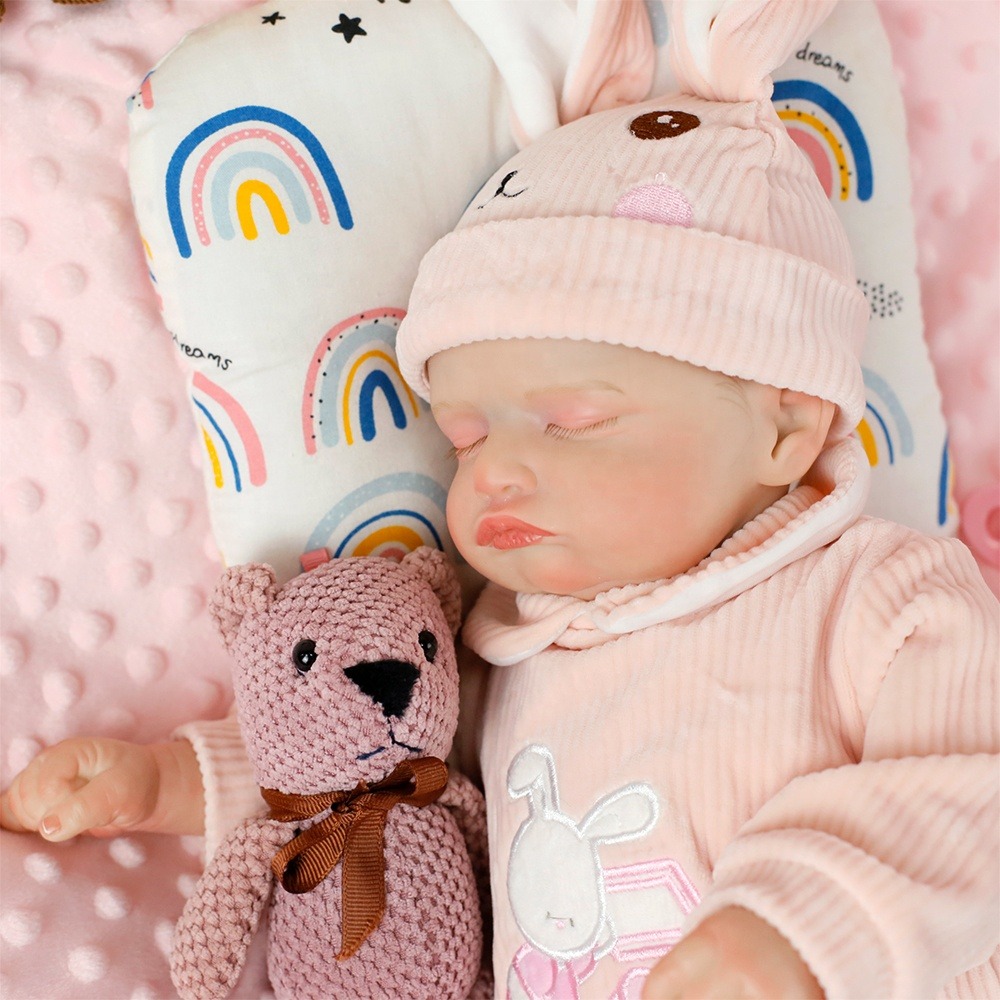 MUÑECA RESBORN CUERPO ENTERO SILICONA 48 CM LARGO - 2