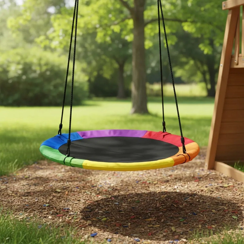 COLUMPIO MECEDOR MULTICOLOR CIRCULAR VESTIBULADOR TEA 100CM - 4
