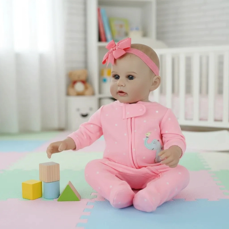 MUÑECA BEBE  REBORN REALISTA DE SILICONA - 4