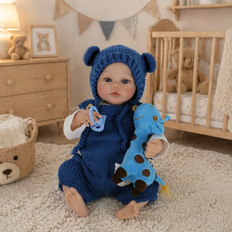 MUÑECO REBORN DE 48 CM CUERPO DE SILICONA COMPLETO NIÑO. - 3