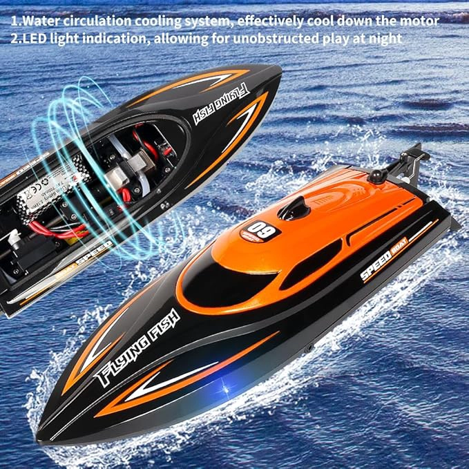 LANCHA GRANDE RAPIDA VELOCIDAD 15 KM/H CONTROL REMOTO - 3