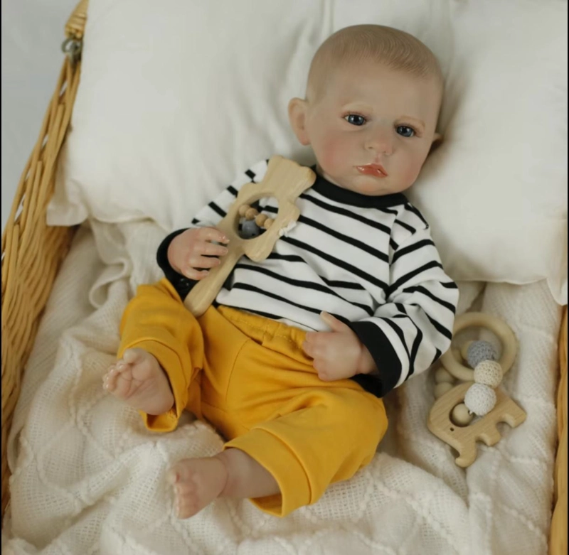 MUÑECO BEBE  RESBORN REALISTA 48 CM SILICONA COMPLETA. - 1