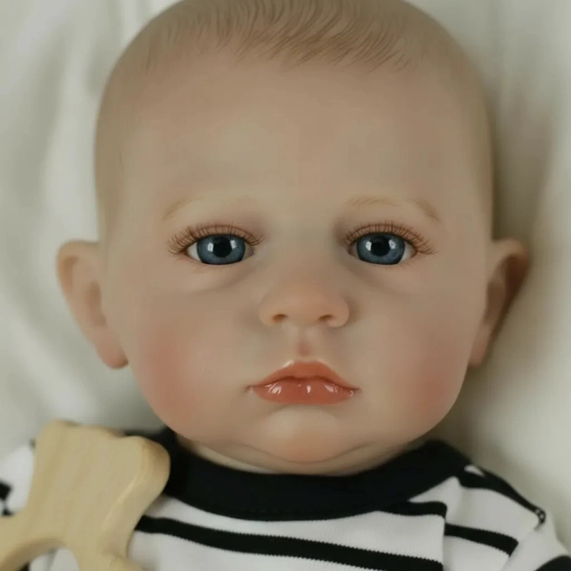 MUÑECO BEBE  RESBORN REALISTA 48 CM SILICONA COMPLETA. - 4
