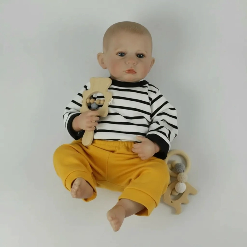 MUÑECO BEBE  RESBORN REALISTA 48 CM SILICONA COMPLETA. - 5