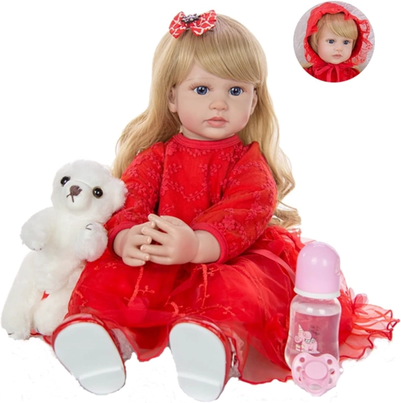 MUÑECA BEBE  REBORN REALISTA DE SILICONA 55 CM - 3