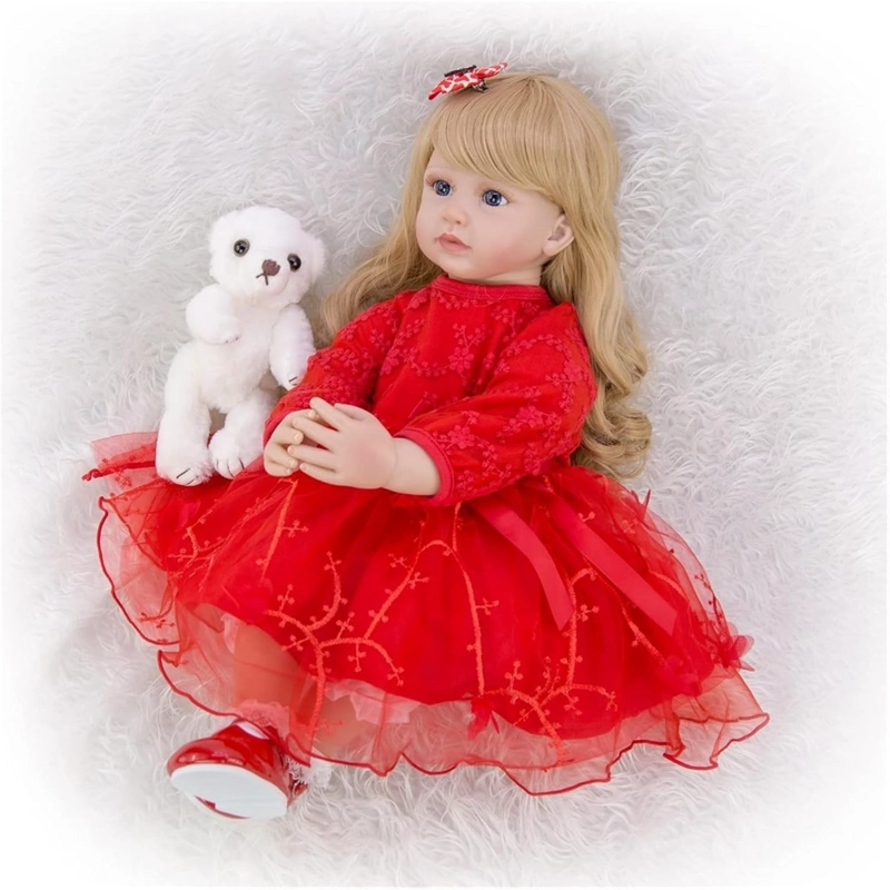 MUÑECA BEBE  REBORN REALISTA DE SILICONA 55 CM - 4