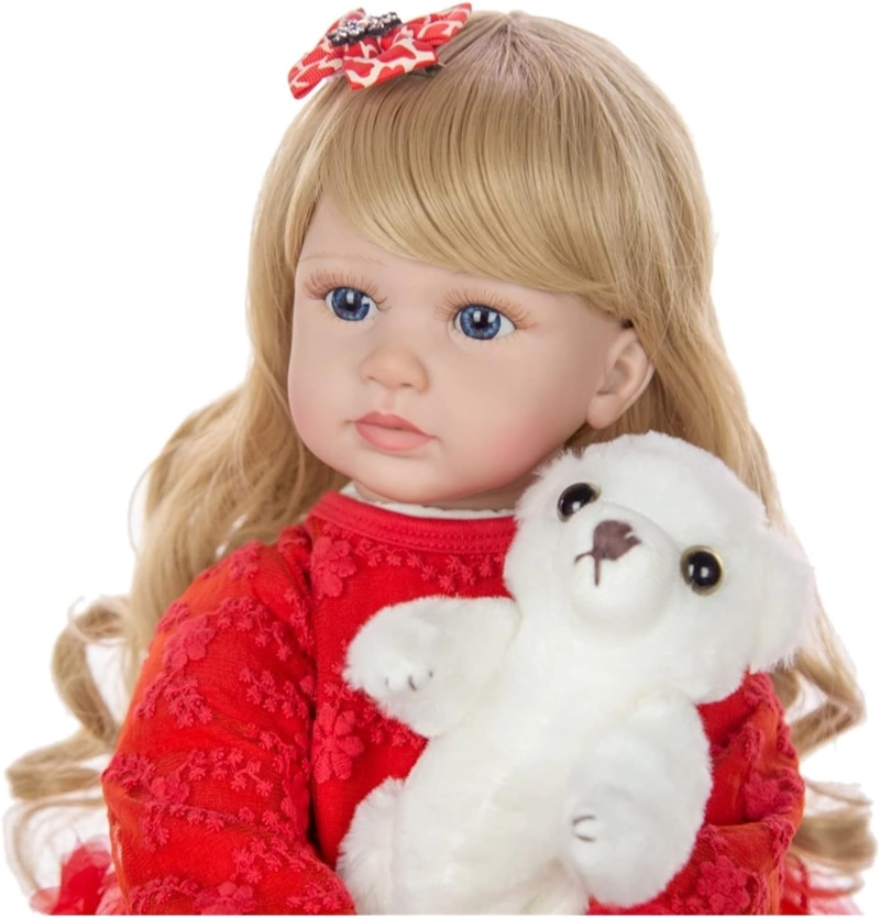 MUÑECA BEBE  REBORN REALISTA DE SILICONA 55 CM - 6
