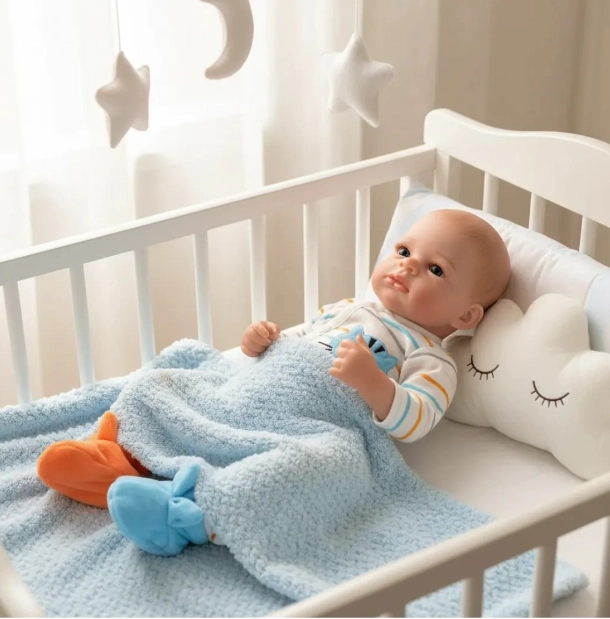 MUÑECO BEBE  RESBORN REALISTA 48 CM SILICONA COMPLETA. - 4