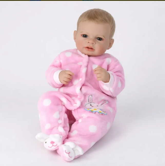 MUÑECA REBORN DE 48 CM VINILO SILICONA NIÑA - 1
