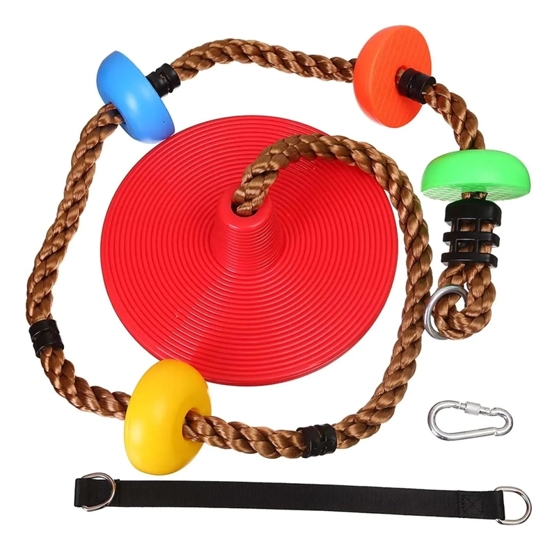 COLUMPIO MECEDOR CUERDA ESCALADA MULTICOLOR NIÑOS - 1