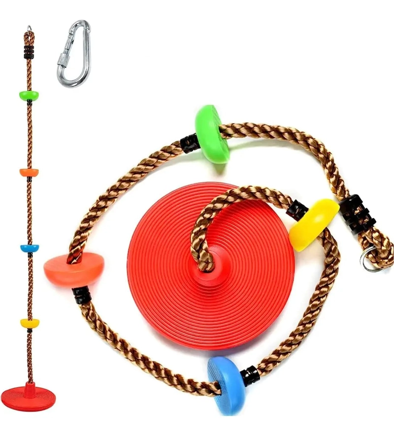 COLUMPIO MECEDOR CUERDA ESCALADA MULTICOLOR NIÑOS - 5