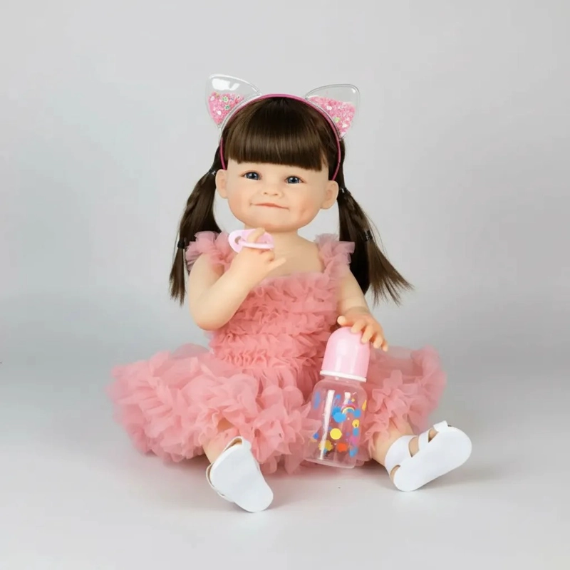 BEBE  REBORN 55CM CUERPO COMPLETO DE SILICONA - 2