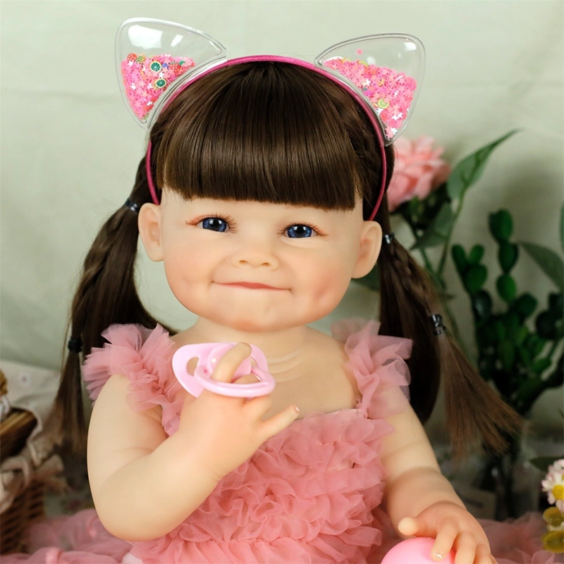 BEBE  REBORN 55CM CUERPO COMPLETO DE SILICONA - 8