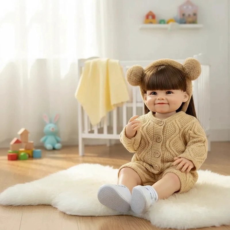 BEBE  REBORN 55CM CUERPO COMPLETO DE SILICONA - 2