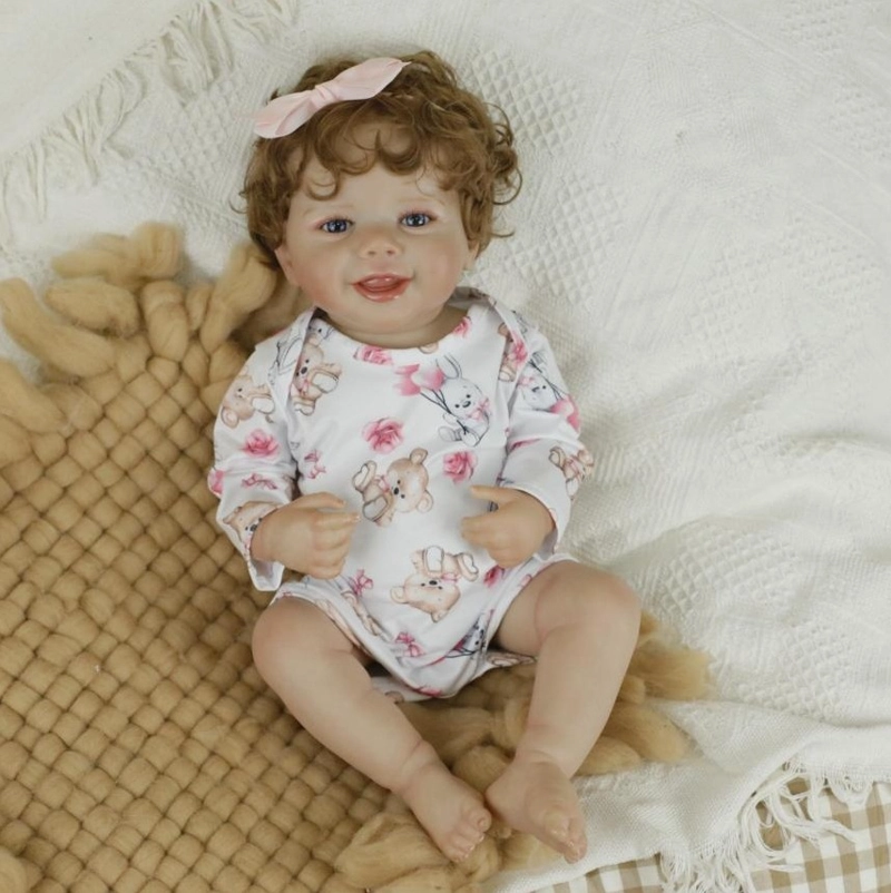 MUÑECA BEBE  REBORN REALISTA DE SILICONA 48 CM - 1